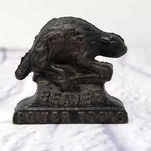 Beaver Power Tools Rockwell Guelph Canada CAST IRON Paperweight Advertising h3 - Picture 1 of 6
