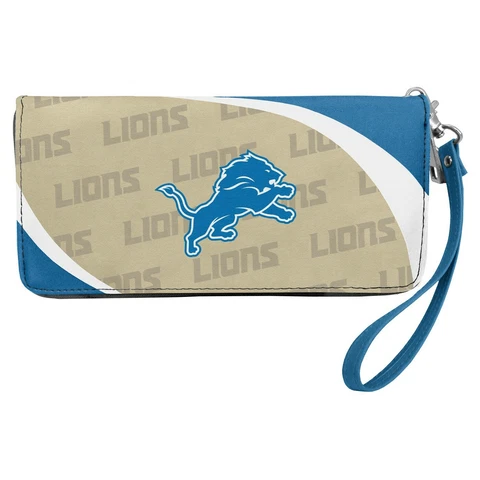 Detroit Lions NFL Women's Curve Zip Organizer Wallet / Purse Cover