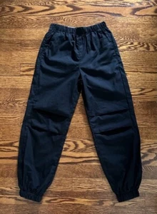 LCW WAIKIKI Girls BLACK 100%COTTON COMFORT Jogger Pants ELASTIC WAIST SIZE 7-8Y - Picture 1 of 7