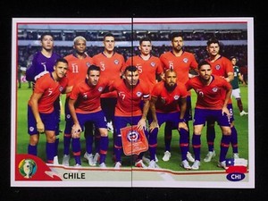 2019 PANINI Brazil Copa America STICKER #306 - 307 CHILE SOCCER TEAM