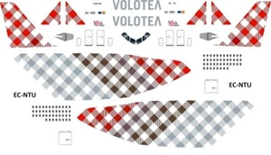 Juego de calcomanías para kits de maquetas a escala Airbus A320 VOLOTEA 1\144 - Imagen 1 de 2