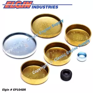 Brass Block Freeze Plug Kit Fits Chevy 194 230 & 250 Inline 6 Cylinder Engines - Picture 1 of 4