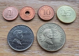 Philippines 2000's set of Sentimos and Pisos all BU - Picture 1 of 2