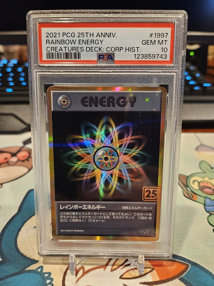 Pokemon Creatures Deck Rainbow Energy PSA 10 2021 25th Anniversary Gem Mint - Image 1 of 1