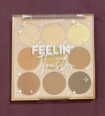 New ColourPop Feelin’ Toasty Eyeshadow Palette 9 Pan 🍑 Make Up Brown Gold BNIB - Image 1 of 4