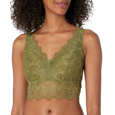 Bralette Cosabella Allure Curvy Plunge para mujer, aloe, grande Foto 1 de 2