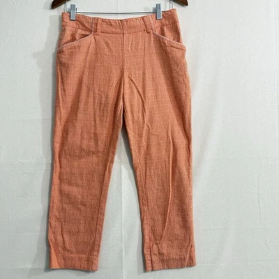 Cartonnier Anthropologie Striped Stretch Charlie Trouser Cropped Pants Sz 4 - Image 1 of 4