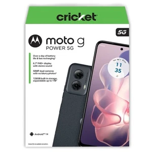 Cricket Wireless Moto G Power 5G, 6,7" FHD+, 128GB, 50MP, telefono prepagato π - Foto 1 di 3