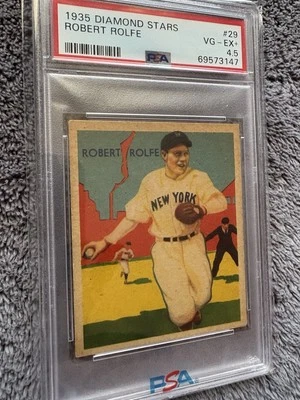 1935 Diamond Stars - Robert Rolfe (#29)  PSA 4.5 VG-EX+ - Image 1 of 2