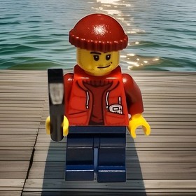 Lego City Deep Sea Submariner Male Dark Red Knit Cap & Hammer Minifigure cty0566