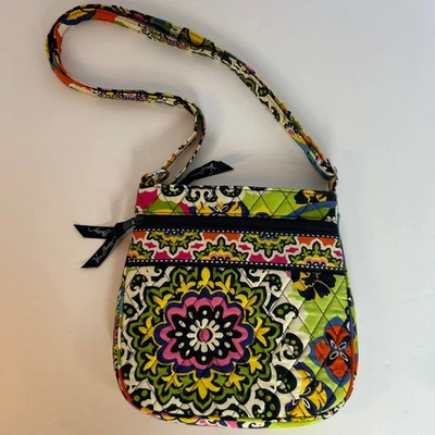 Vera Bradley RIO Crossbody Bag Quilted Colorful Floral Medallion Purse - Image 1 of 4