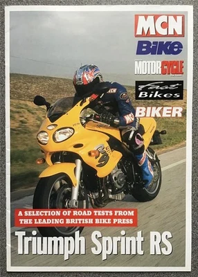 TRIUMPH Sprint RS 955cc British Press Motorcycle Road Tests Brochure 2000 - Image 1 of 4