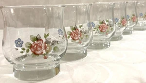 Juego de 6 vasos cortos de jugo de tulipán rosa té Pfaltzgraff excelente - Imagen 1 de 5