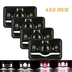 DOT Approved 4pcs 4x6" LED Headlights Hi/Lo Beam for Chevy C10 C20 C30 Camaro EI - Picture 1 of 12