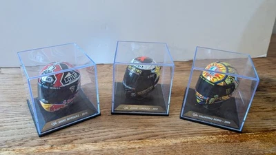 ALTAYA 1/5 LOT x3 CASQUE MOTO GP MARQUEZ 2013 LORENZO 2012 ROSSI 2009 - Photo 1/4