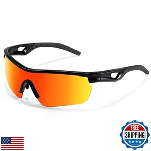 Vcarsian Kids Sunglasses Polarized Baseball Sports Sun Glasses,Lightweight UV - Picture 1 of 5