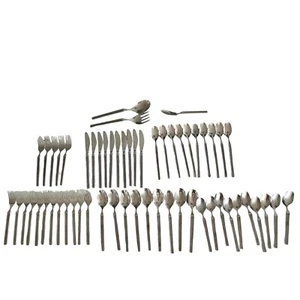 Vintage Noritake EROS Japan Stainless MCM Greek Silverware Flatware Lot of 59 - Picture 1 of 18