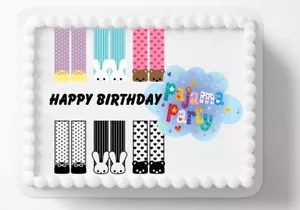 Pajama Slumber Party Edible Image Personalized Edible Birthday Cake Topper - Picture 1 of 1
