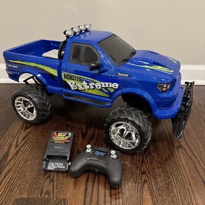 Blue New Bright Ram Remote Control Monster Truck  2.4GHz 1/6 NO BATTERY - Image 1 of 4