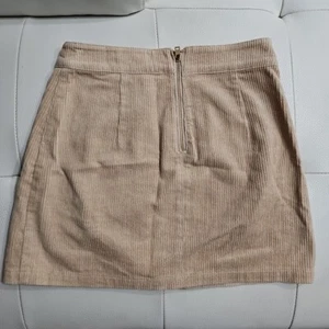 Kleiner Cord Minirock Farbe Beige Größe S - Bild 1 von 7