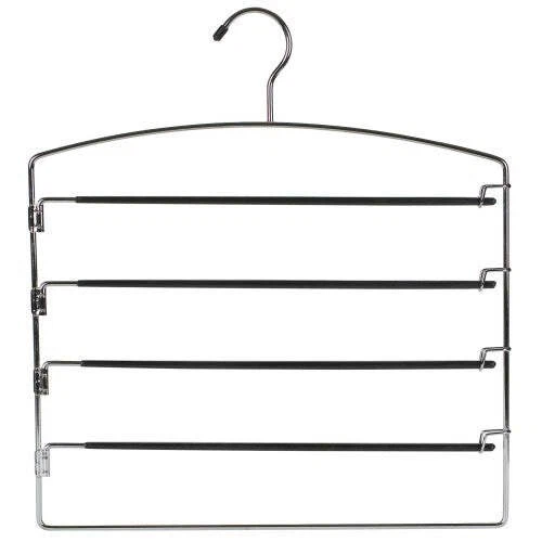 Metal Multi Pant Hanger w/Swing Arms (Black) - Image 1 of 1