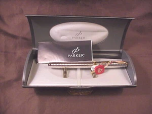 *PARKER SONNET SILVER TARTAN GT PEN, 18KT NIB, FRANCE, 2006 3RD QTR - Picture 1 of 11