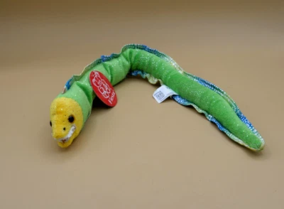 2006 Moray Eel Plush Glittered Green Stuffed Animal - Fiesta Toy - 18“ Long - Image 1 of 4