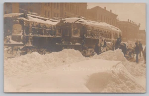 RPPC South Bend IN Indiana - CSLS Trolley Station - Real Photo Postcard  c1909 - Picture 1 of 2