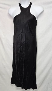 All Saints Betina Dress Size US 8 Solid Black sleeveless Racerback - Picture 1 of 3