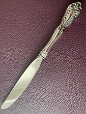 Chateau Rose Pattern Sterling Silver Handle 9" Dinner Knife No Monograms