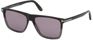NWT TOM FORD Fletcher FT0832 55C Havana Smoke Mirror Plastic 57 mm Sunglasses - Picture 1 of 1