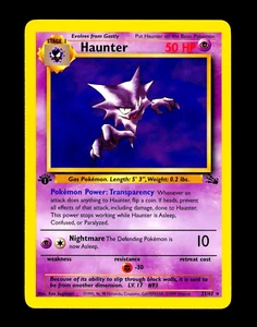 1999 Pokemon HAUNTER Fossil Set 1ST EDITION Non Holo RARE Card 21/62 WotC NM+ - Picture 1 of 2