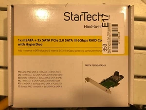 StarTech PEXMSATA343 RAID Kontrollerkarte (3-Port, PCI-e 2.0, 6Gbps, SATA III - Bild 1 von 1