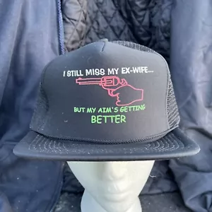 Cappello vintage divertente - mi manca ancora la mia ex moglie, ma il mio obiettivo sta migliorando... - Foto 1 di 9