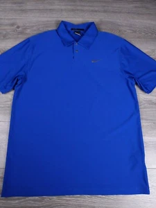 Nike Tiger Woods Collection Dri-Fit Golf Poloshirt Herren L blau - Bild 1 von 9