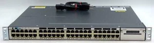 Cisco Catalyst 3750-X WS-C3750X-48T-S  DUAL C3KX-PWR-350WAC 1 Year Warranty  - Picture 1 of 5