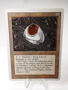 MTG - 3rd Edition - Revised - Aladdin's Ring - Rare - LP+ NM - Picture 1 of 2