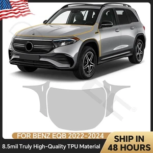 For Benz EQB 2022-2024 Hood Fender Precut Paint Protection Film Clear PPF TPU - Picture 1 of 20