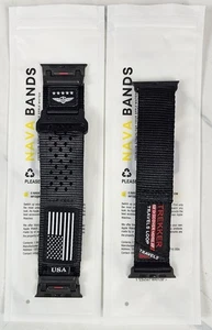 2 Pc NAVA BANDS Nylon Wristband for Apple Watch 42/44/45/46/49 mm - Picture 1 of 4