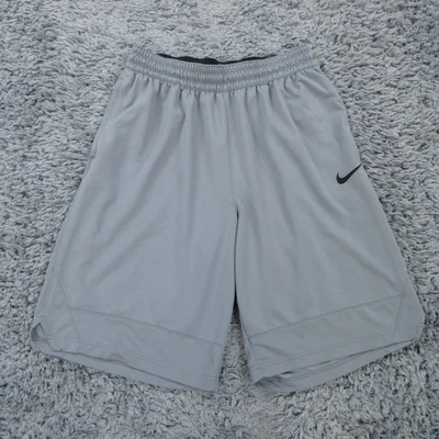 Pantalones Cortos Nike Para Hombre Grandes Gris Dri-Fit Poliéster Baloncesto Ropa Activa Logo * Foto 1 de 4