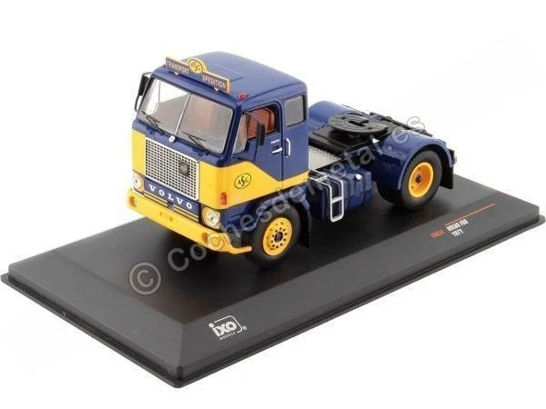 1971 Cabeza Tractora Volvo F88 Azul/Amarillo ASG 1:43 IXO Models TR034 - Imagen 1 de 4