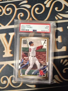 Topps Gold 2021/2021 Bobby Dalbec #26 PSA 9 como nuevo novato radiocontrol - Imagen 1 de 2