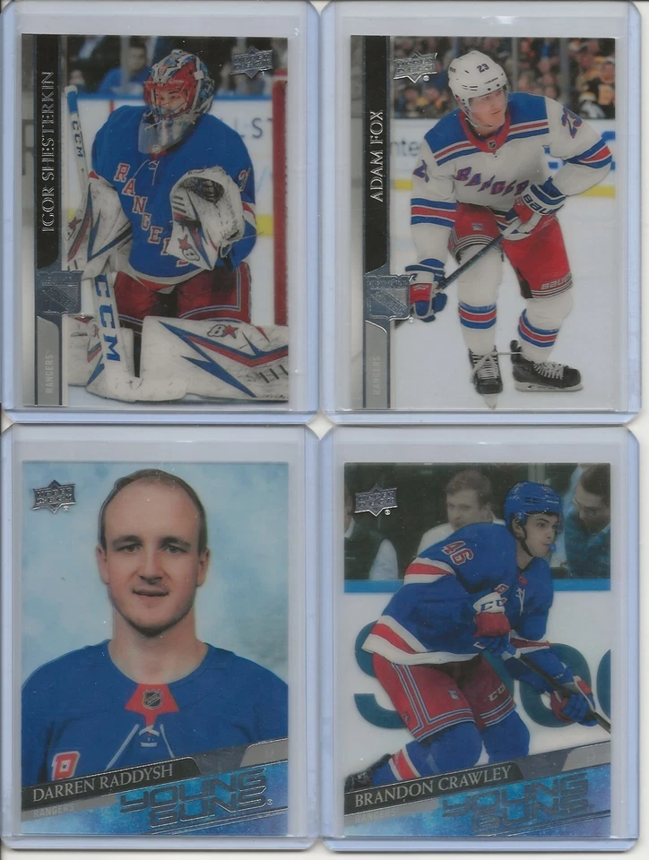 2020-21 Upper Deck Clear Cut New York Rangers You Pick! - Image 1 of 1