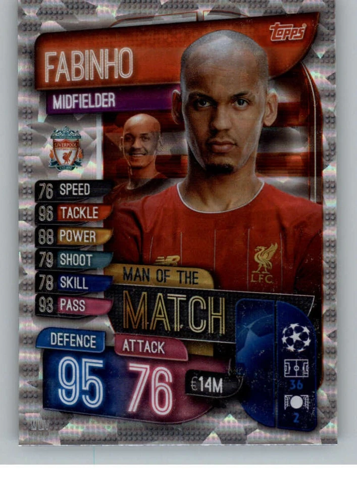 2019-20 Topps Match Attax UEFA Champions League Inserts Pick From List 100-M - Image 1 of 1