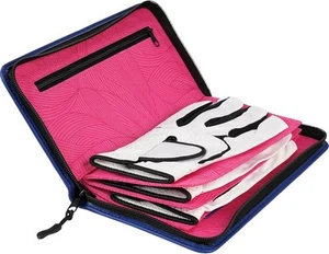 2thpart Golf Gloves Holder Case, Zipper Premium Glove Caddie, Organizer Blue  - Picture 1 of 7