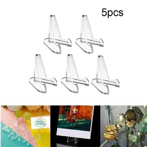 5 Pcs Display Stand Museums Shop Casement Transparent Acrylic Business Cards - Picture 1 of 49