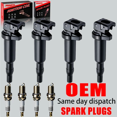 4x Bobina de encendido OEM y bujía de iridio para 228i 320i 428i 528i X1 X3 Z4 UF592 Foto 1 de 4