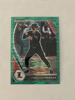 2021 Panini Prizm Draft Picks - Green Pulsar Prizm #PDP122 Cooper Bowman - Image 1 of 2