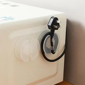 4 pcs Wear-resistant Cord Organizer Wire Management Wire Fixing Clip  Wall Mount - Afbeelding 1 van 10
