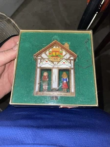 Vintage 1977 Hallmark Weather House Twirl About Christmas Ornament Tree Trimmer - Picture 1 of 2